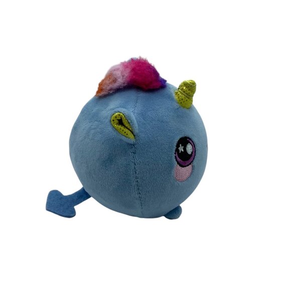 Squeezamals Beatrice Rainbow Unicorn Plush Toy Soft Cuddly Stuffed Animal 4" - Picture 4 of 6